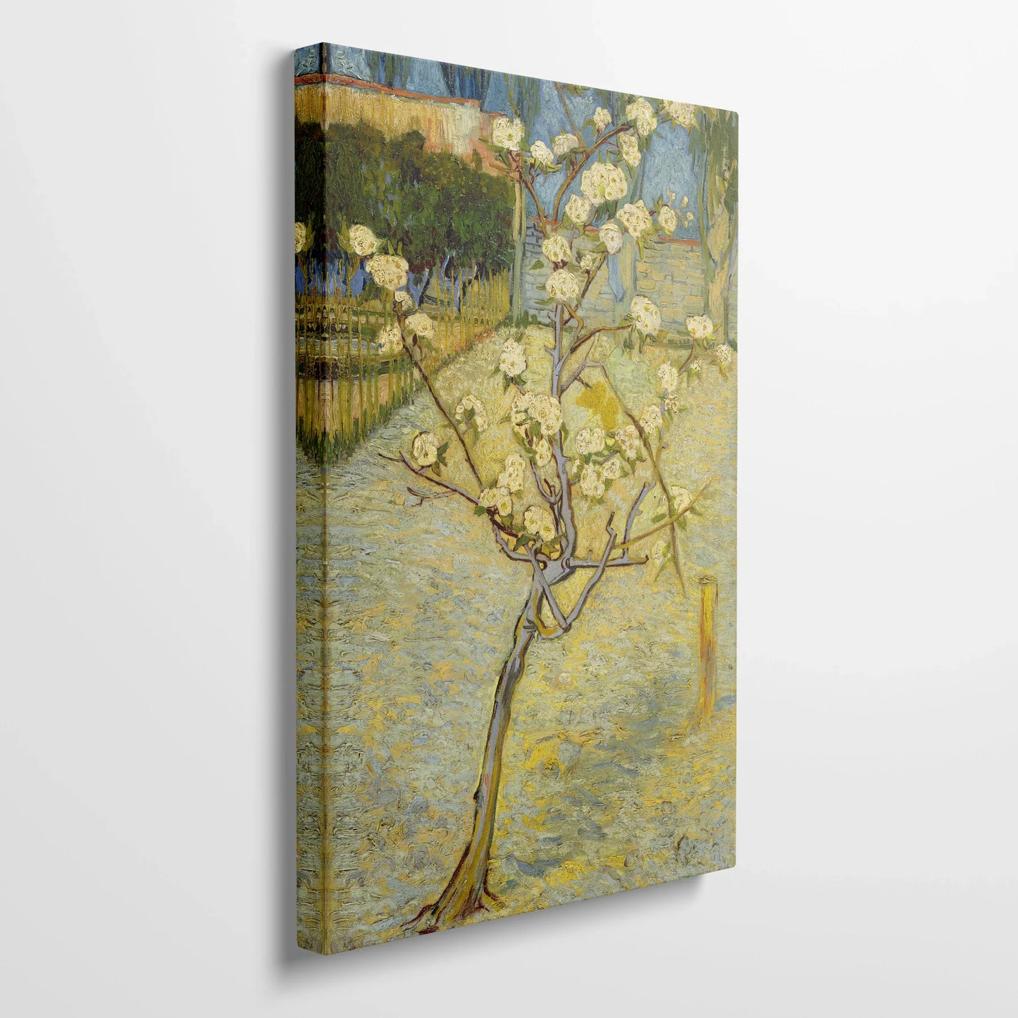 Tablou picturi celebre - Micul pom de pere în floare, Van Gogh - vedere din lateral