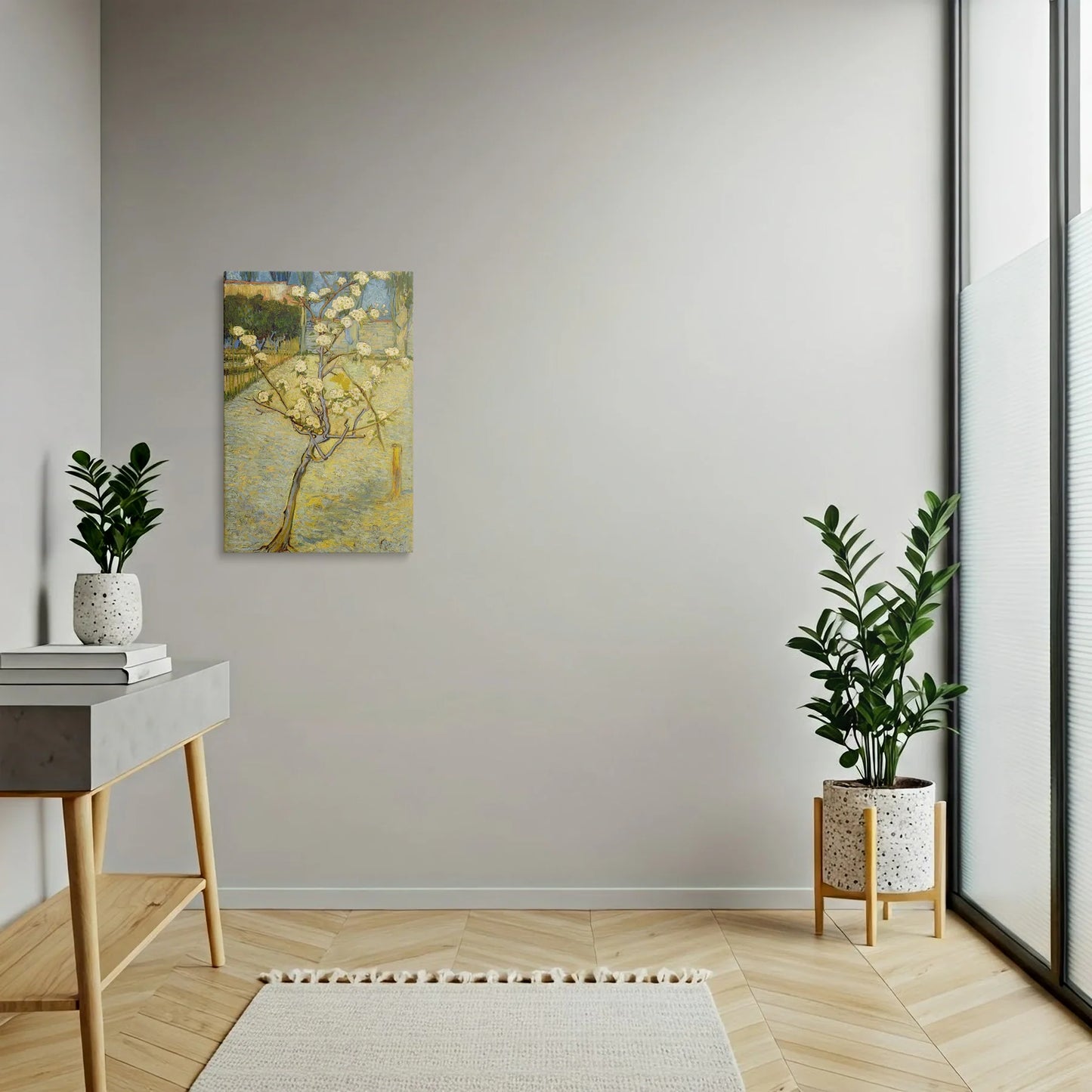 Tablou picturi celebre - Micul pom de pere în floare, Van Gogh - vedere hol