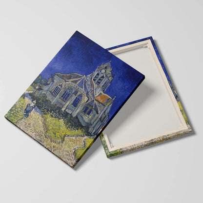 Tablou picturi celebre - Biserica din Auvers-Sur-Oise, Van Gogh - vedere fata verso