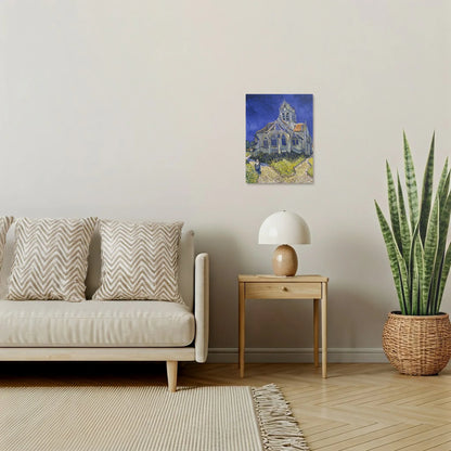 Tablou picturi celebre - Biserica din Auvers-Sur-Oise, Van Gogh - vedere living