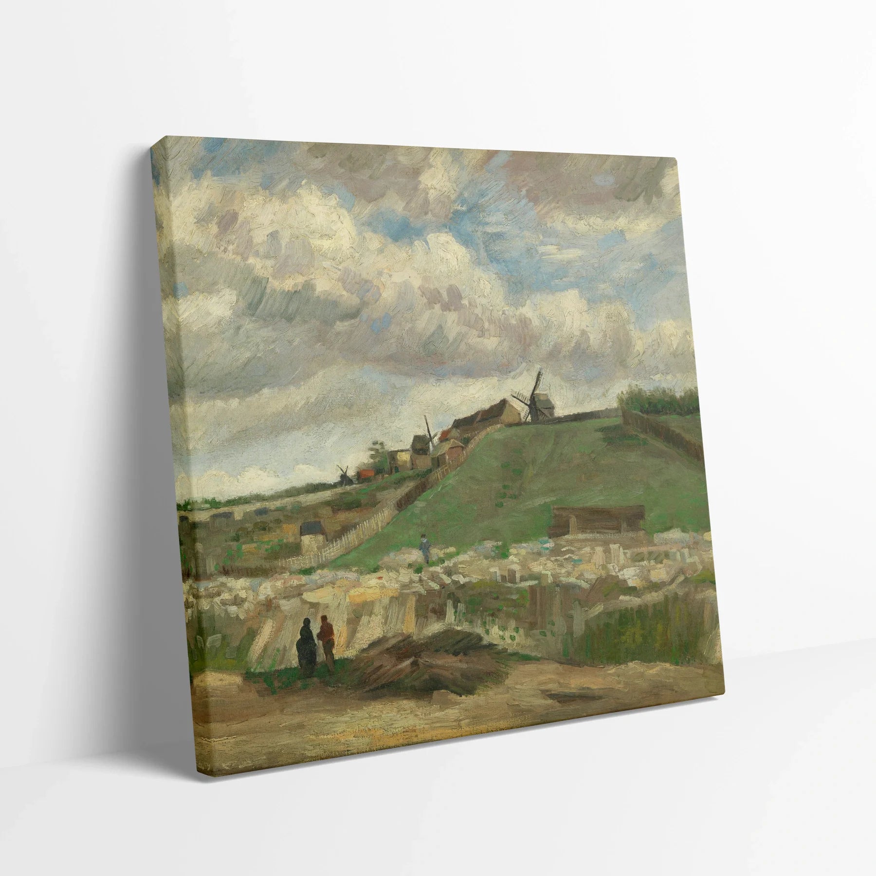 Tablou picturi celebre - Dealul Montmartre cu cariera de piatră, Van Gogh - vedere din lateral