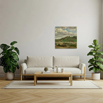 Tablou picturi celebre - Dealul Montmartre cu cariera de piatră, Van Gogh - vedere living