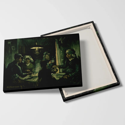 Tablou picturi celebre - Mâncătorii de cartofi, Van Gogh - vedere fata verso